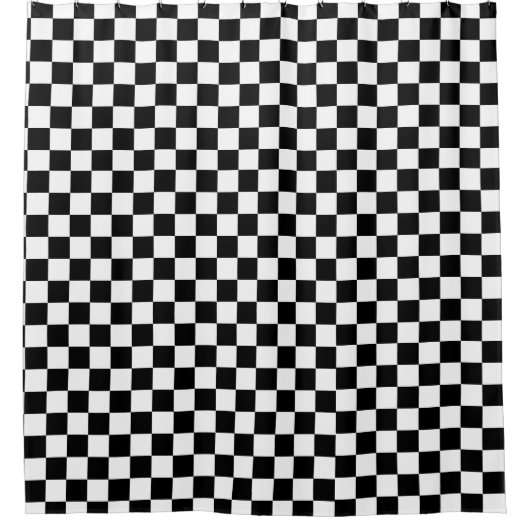 Checker Checkerboard Shower Curtain Douchegordijn (Voorkant)