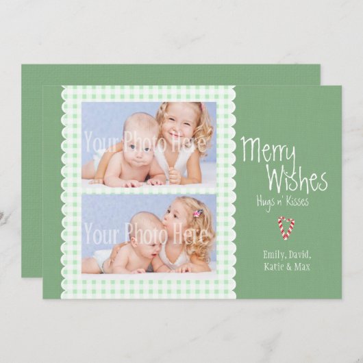 Checker Craft Flat Kaart Foto (Voorkant / Achterkant)