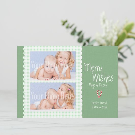 Checker Craft Flat Kaart Foto (Staand voorkant)