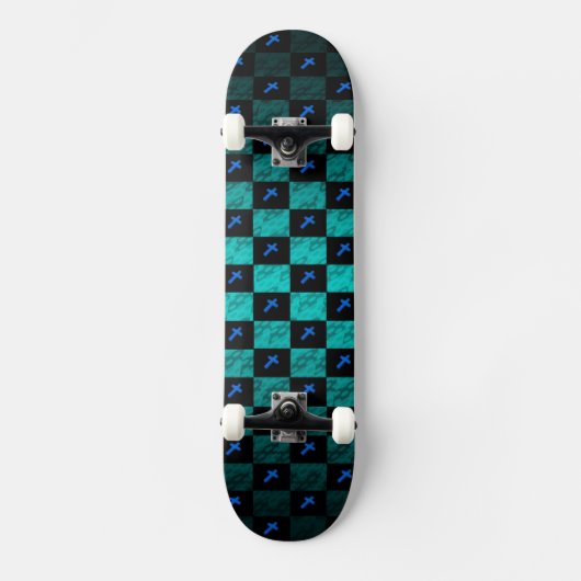 Checker Cross Skateboard (Voorkant)