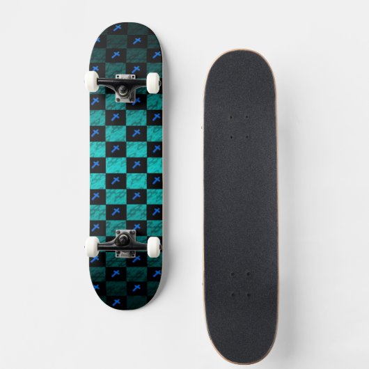 Checker Cross Skateboard (Voorkant)