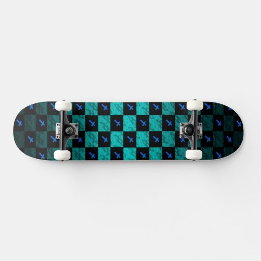 Checker Cross Skateboard (Horizontaal)