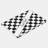 Checker Flag Guest Book Gastenboek (Hoek)