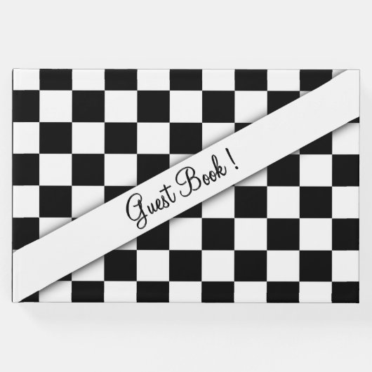 Checker Flag Guest Book Gastenboek (Voorkant)
