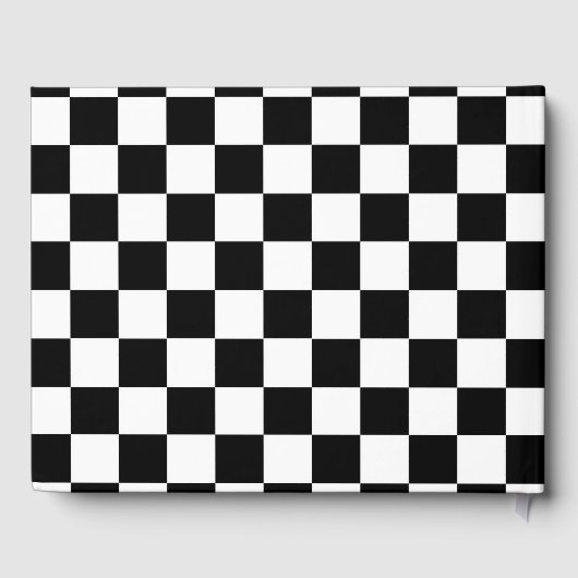Checker Flag Guest Book Gastenboek (Achterkant)