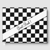 Checker Flag Guest Book Gastenboek (Voorkant)