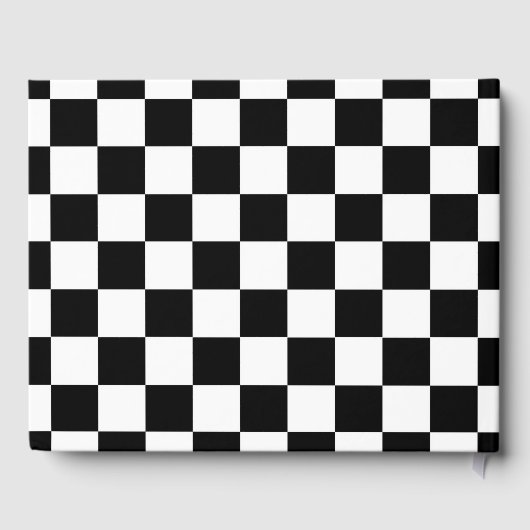 Checker Flag Guest Book Gastenboek (Achterkant)