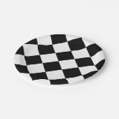 Checker Flag Racing Design Papieren Bordje (Gekanteld)