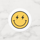 Checker Happy Face Verjaardag Confetti (Kleine voorkant)