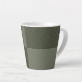 Checker Moss Green Latte Mok – (Rechterhoek)