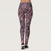 Checker Patroon -06P.Pink Zwart BG Leggings (Achterkant)