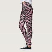 Checker Patroon -06P.Pink Zwart BG Leggings (Links)