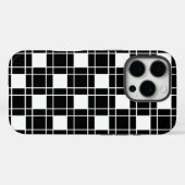 Checker patroon in zwart en wit Case-Mate iPhone case (Achterkant (horizontaal))