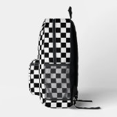 Checker Patroon Sport Rugzak met Aangepaste Naam (Rechts)
