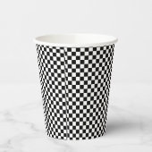 Checker Pattern Race Car Theme Party Papieren Bekers (Links)