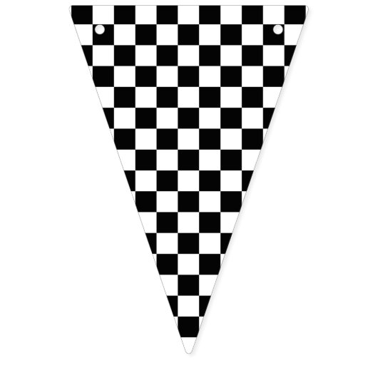Checker Pattern Race Car Theme Vlaggetjes (Tweede vlag)