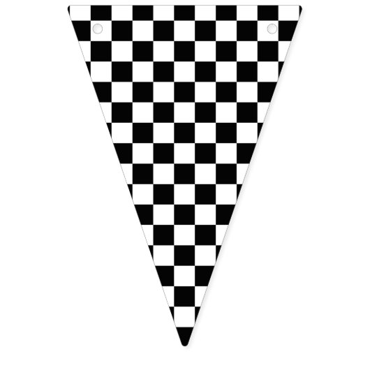Checker Pattern Race Car Theme Vlaggetjes (Eerste vlag)