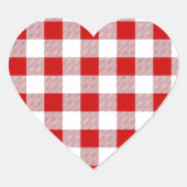 Checker Picnic Cloth Hart Sticker (Voorkant)