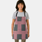 Checker Pink Flower Abstract Schort (Insitu)