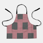 Checker Pink Flower Abstract Schort (Voorkant)