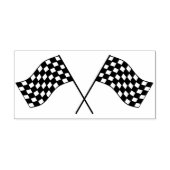Checker Racing Vlaggen Art Stempel (Afrduk)