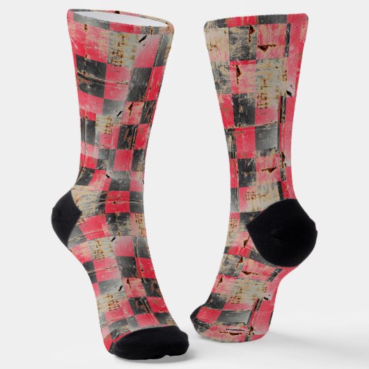Checker Sokken Kijk in elke kleur! HAMbyWG (Gebogen)