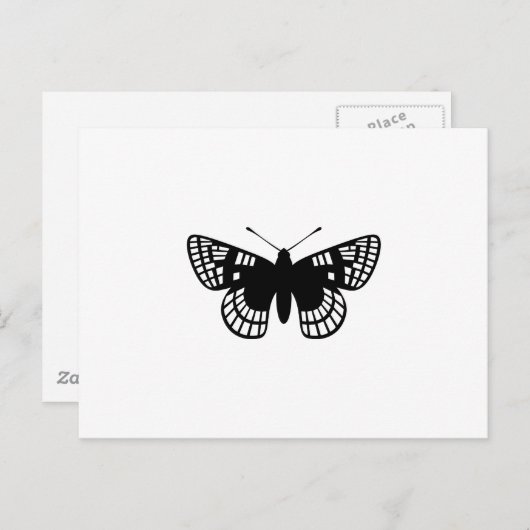 Checker Spot Butterfly Briefkaart (Voorkant / Achterkant)