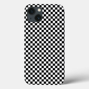 Checker Square Illusion Black en White Case-Mate iPhone Case