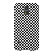 Checker Square Illusion Black en White