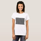 Checker Square Seamless Checkerboard Optical Party T-shirt (Voorkant volledig)