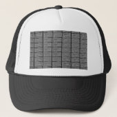 Checker Square Seamless Checkerboard Optical Party Trucker Pet (Voorkant)