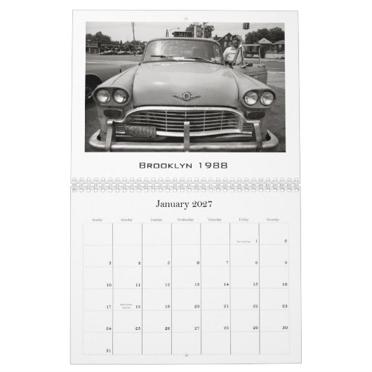 Checker Taxi Cabs van Matt Weber Kalender (Jan 2027)