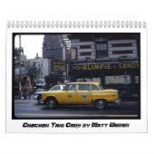 Checker Taxi Cabs van Matt Weber Kalender (Hoes)