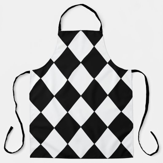Checkerboard Apron Schort (Voorkant)