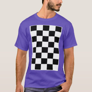 Checkerboard Black and White Checkers T-shirt