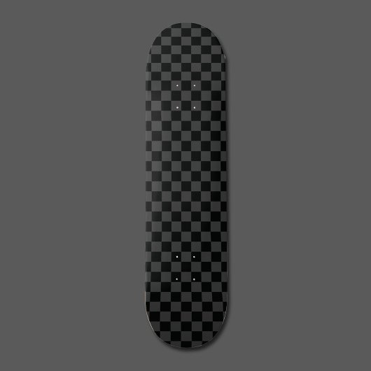 Checkerboard Black Grey Checkered Squares Check Persoonlijk Skateboard