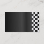 Checkerboard Border Profile Card Visitekaartje (Achterkant)