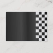 Checkerboard Border Profile Card Visitekaartje (Achterkant)