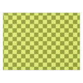 Checkerboard Checkerkering Pattern Olive Green Lim Tafelkleed (Voorkant (Horizontaal))