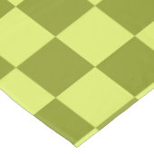 Checkerboard Checkerkering Pattern Olive Green Lim Tafelkleed (Gekanteld)