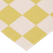 Checkerboard Checkerkering Pattern Picnic Yellow W Tafelkleed (Gekanteld)