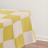 Checkerboard Checkerkering Pattern Picnic Yellow W Tafelkleed (Voorbeeld)