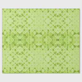 Checkerboard Fortune Teller Mirror Chartreuse Cadeaupapier