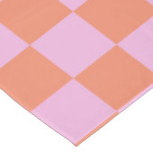 Checkerboard Gecontroleerd Patroon Coral Pastel Ro Tafelkleed (Gekanteld)