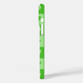 Checkerboard Green Heart Pattern Telefoonhoesje Case-Mate iPhone Case (Achterkant / Links)