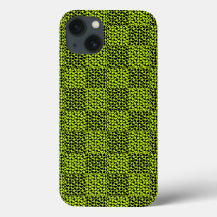 Checkerboard harten patroon in Lime Green Case-Mate iPhone Case