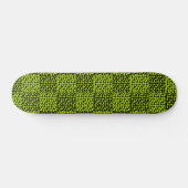 Checkerboard harten patroon in Lime Green Persoonlijk Skateboard (Horizontaal)