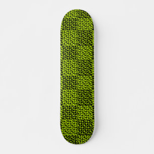 Checkerboard harten patroon in Lime Green Persoonlijk Skateboard