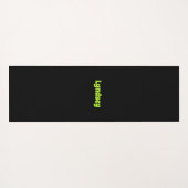 Checkerboard harten patroon in Lime Green Yogamat (Achterkant (horizontaal))