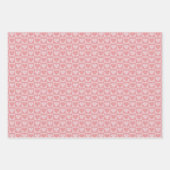 Checkerboard Heart Wrapping Paper - Tonaal Roze (Voorkant 3)